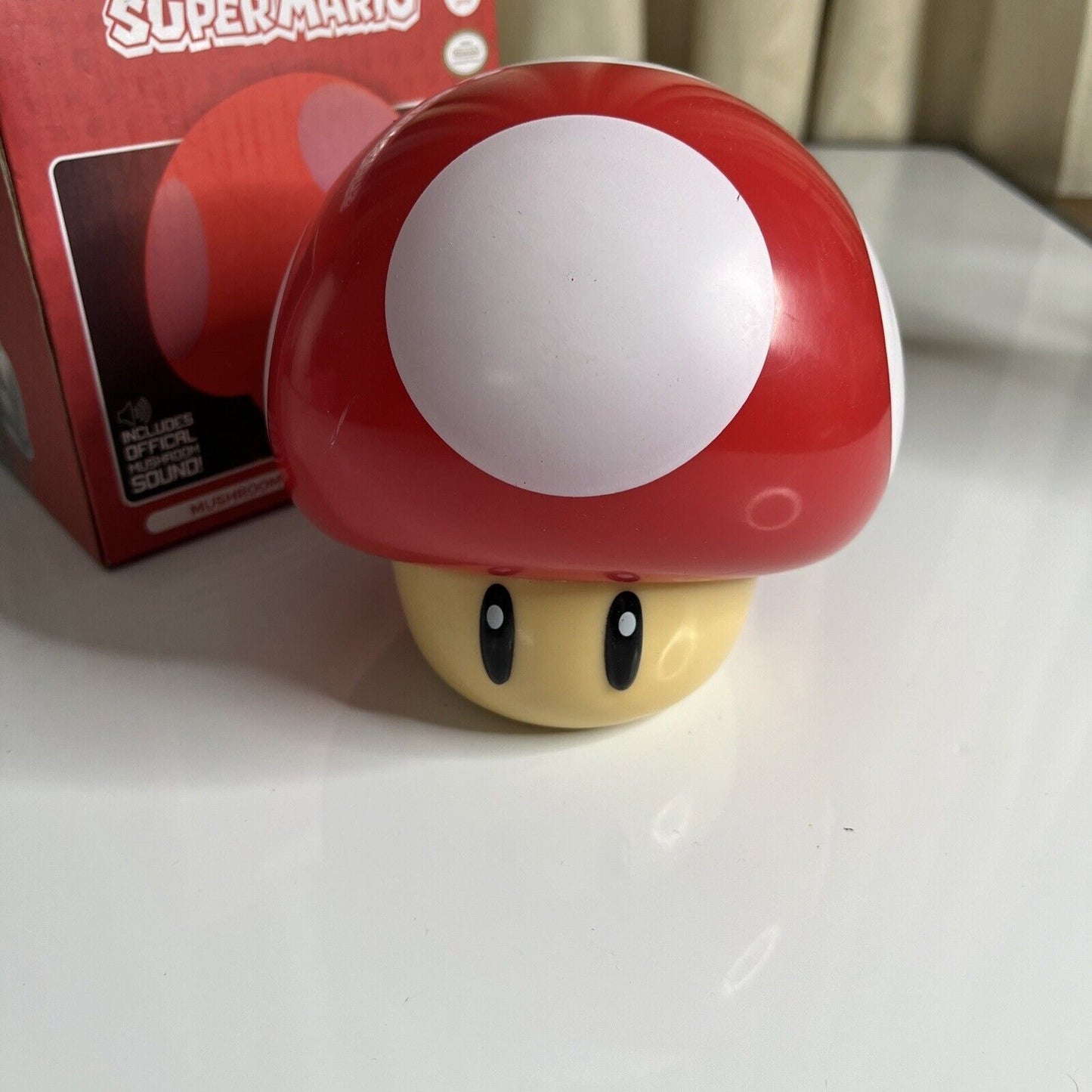 Official Nintendo Super Mario Mushroom Light Lamp with Level UP Sound
