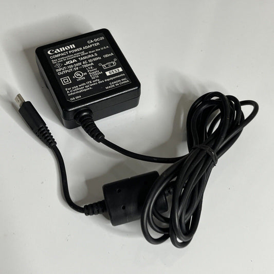 Genuine Canon CA-DC20 Compact Power Adapter 5v 700mA for Powershot SD30 SD40