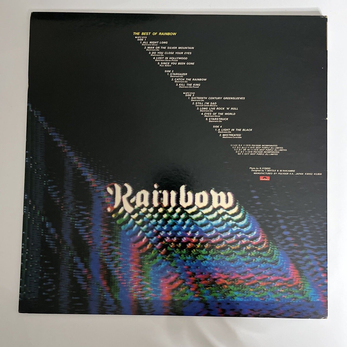 The Best Of Rainbow 2x LP Vinyl Record 1980 Gatefold Polydor MPZ 8140