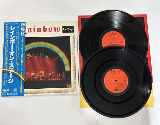 Rainbow On Stage 2x LP 1977 Vinyl Record Gatefold Obi First Press MWZ 8103