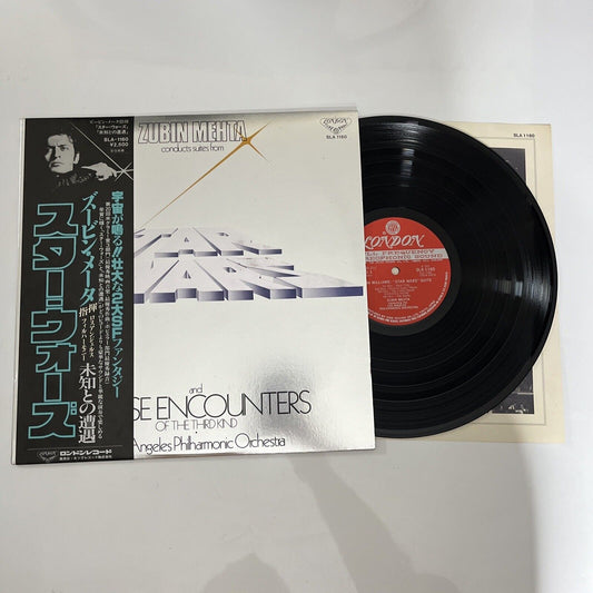 Zubin Mehta Conducts Star Wars & Close Encounters of Third Kind LP Obi SLA 1160