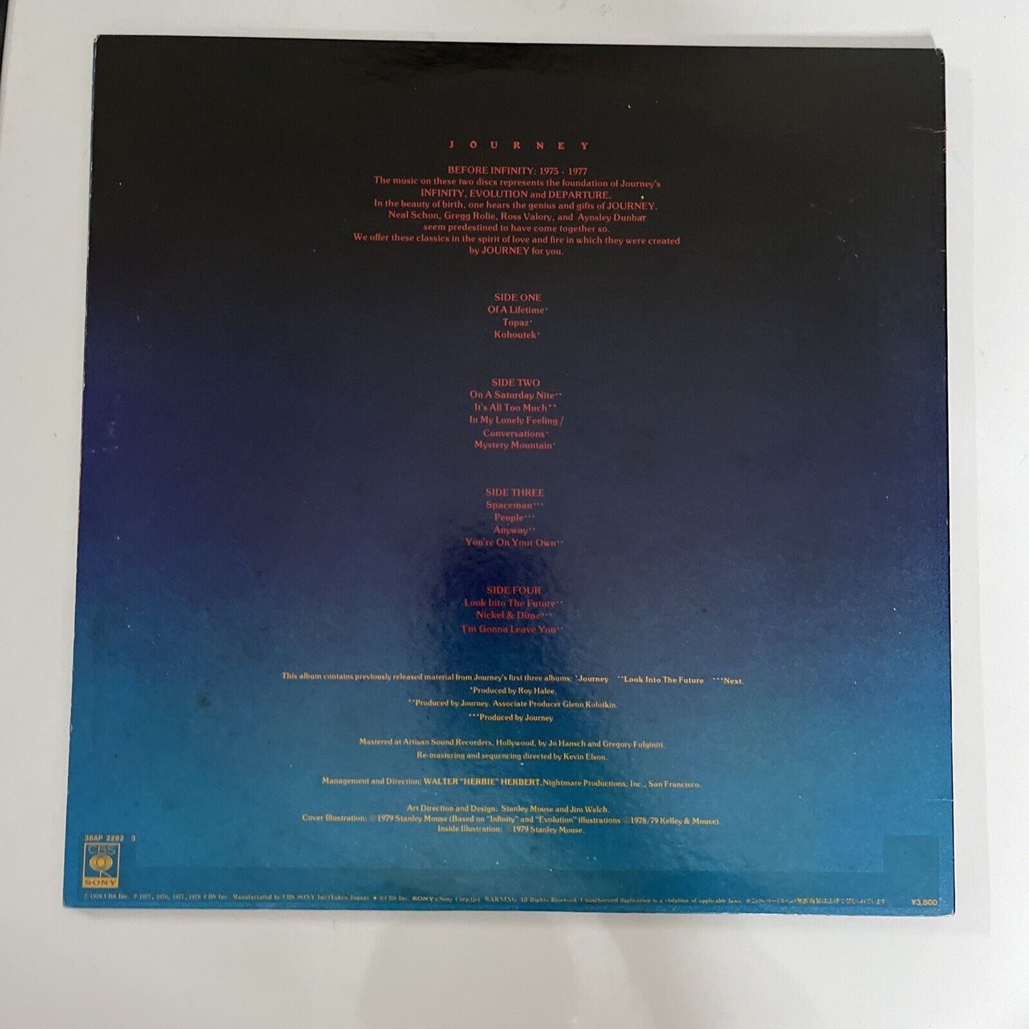 Journey In The Beginning 1975-1977 2x LP Vinyl Record 1979 Gatefold 38AP 2282