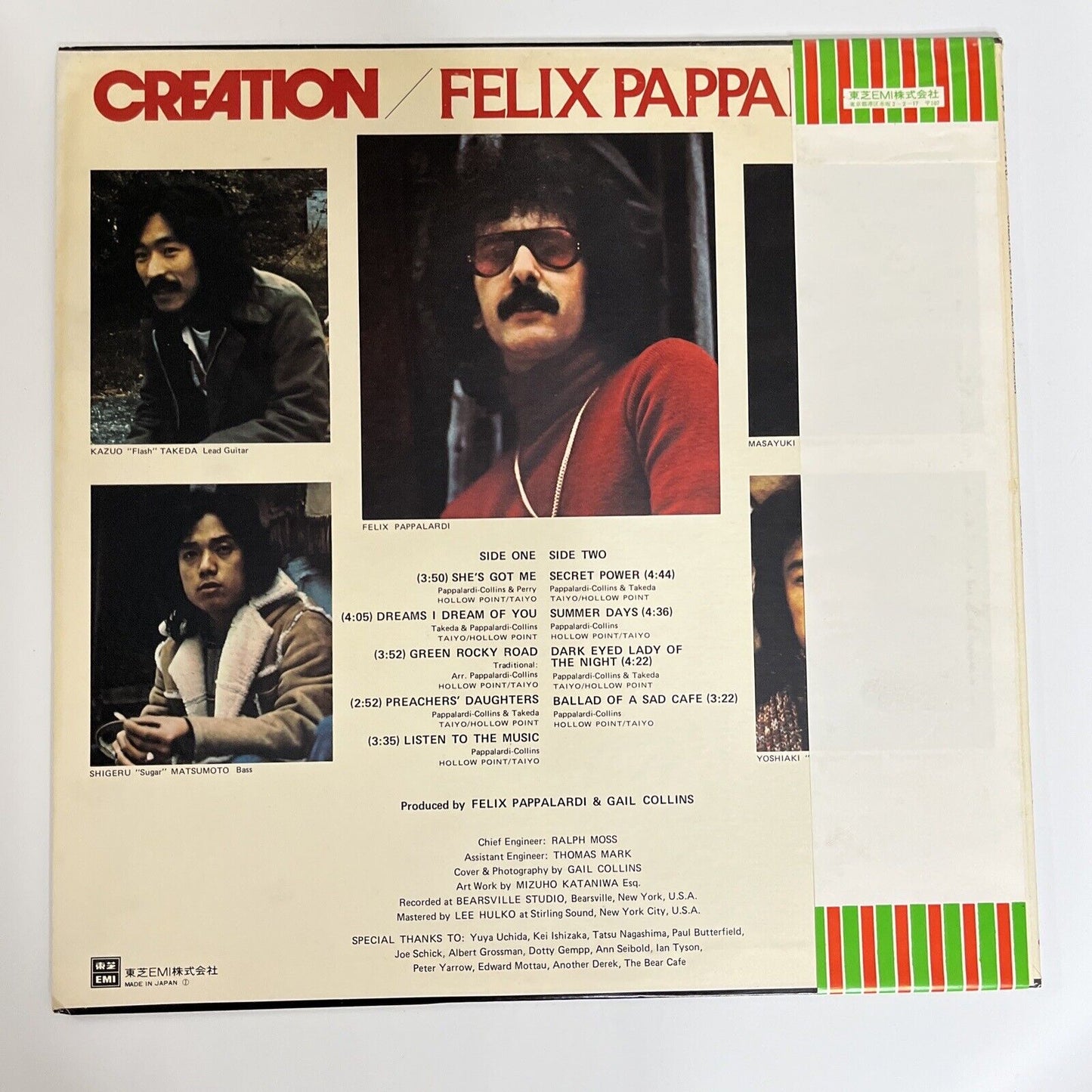 Creation Felix Pappalardi LP 1976 Vinyl Record Obi ETP-72151