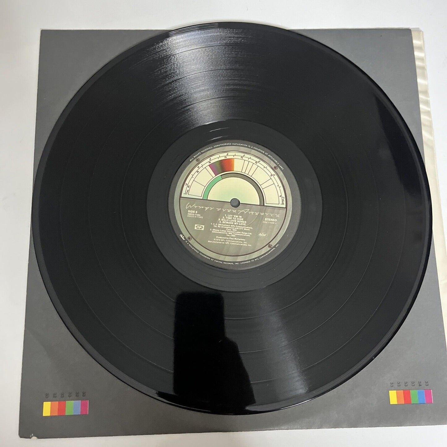 Wings Over America 3x LP Vinyl Record 1976 Gatefold Poster SWCO-11593