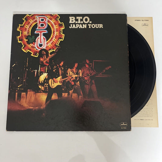 Bachman-Turner Overdrive – B.T.O. Japan Tour LP 1977 Vinyl Gatefold RJ-7200