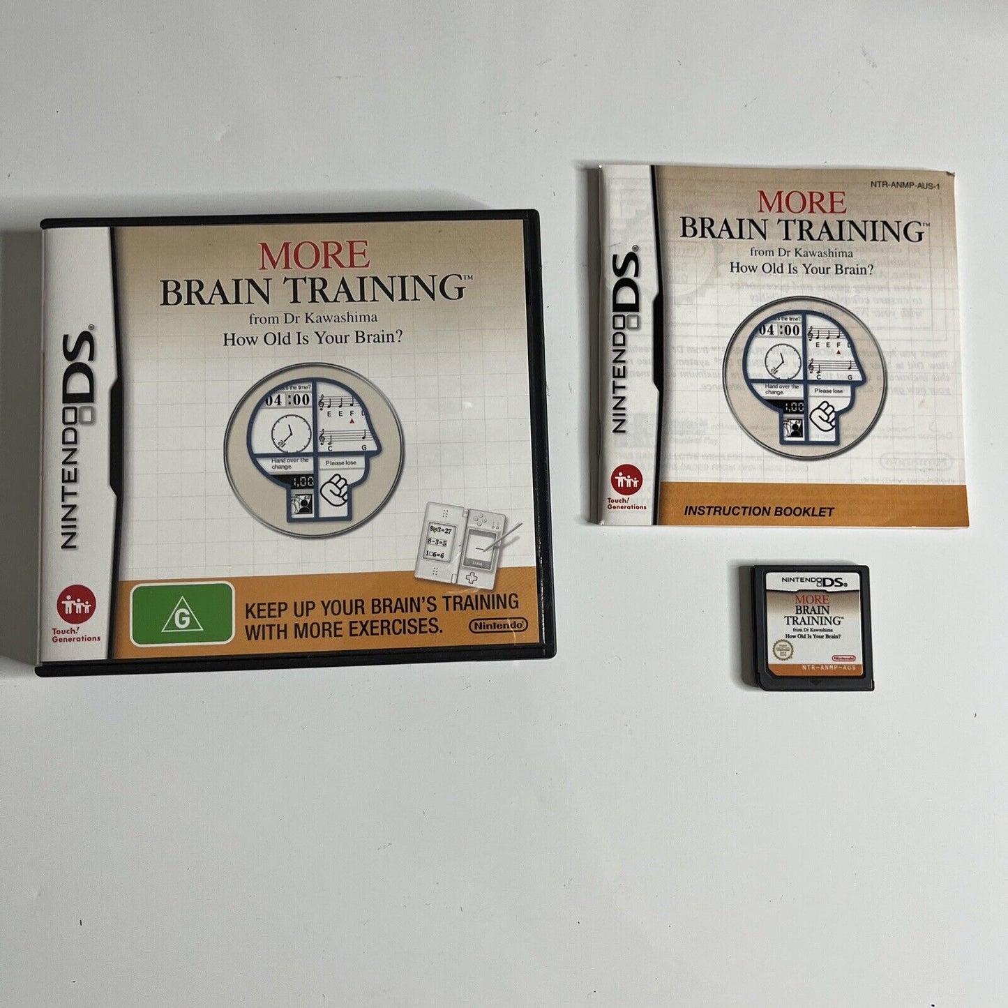 More Brain Training  Nintendo DS NDS Game Complete with Manual