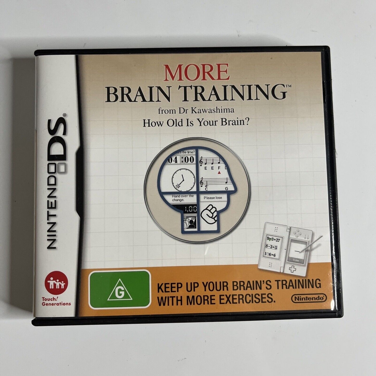 More Brain Training  Nintendo DS NDS Game Complete with Manual