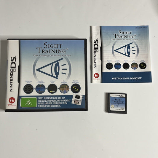 Sight Training: Enjoy Exercising & Relaxing your eyes Nintendo DS 2008 Complete
