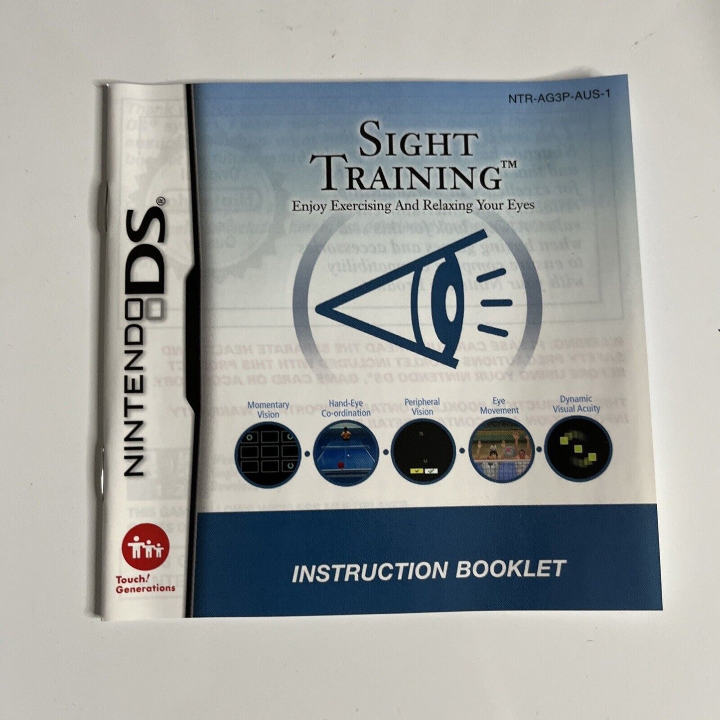 Sight Training: Enjoy Exercising & Relaxing your eyes Nintendo DS 2008 Complete