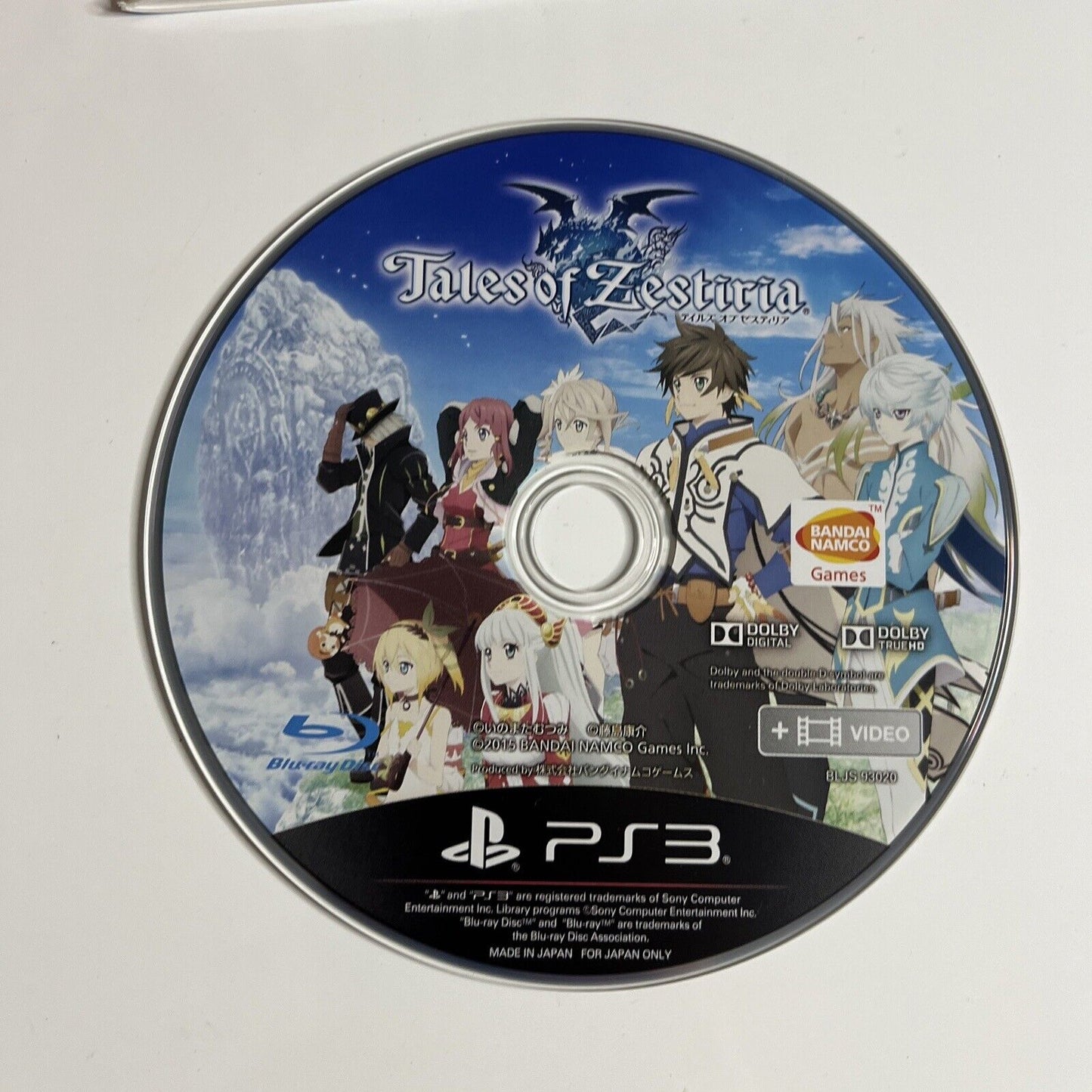 Tales of Zestiria  Sony PlayStation 3 PS3 JAPAN Namco RPG Game Complete