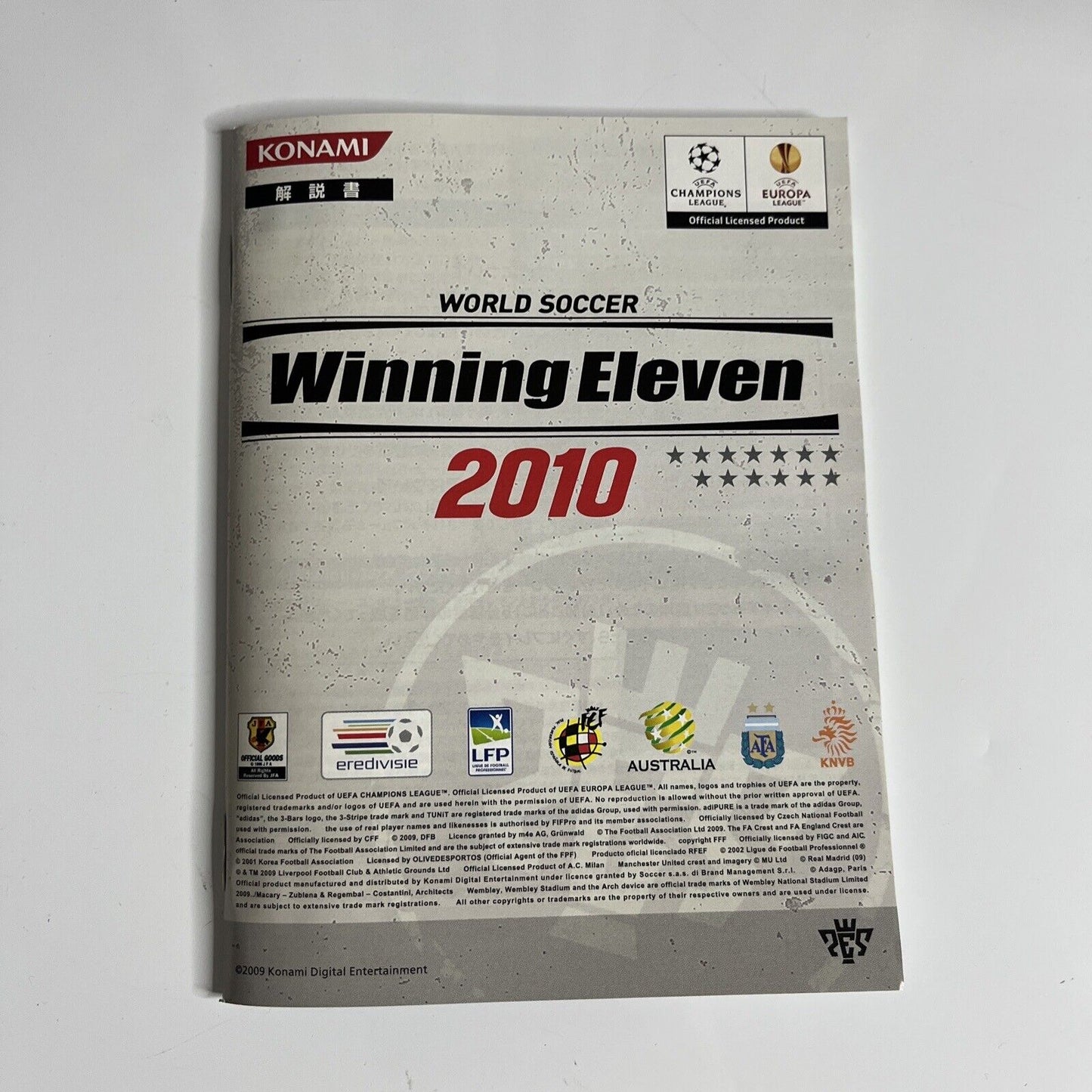 World Soccer Winning Eleven 2010 Sony PlayStation 3 PS3 JAPAN Game Complete