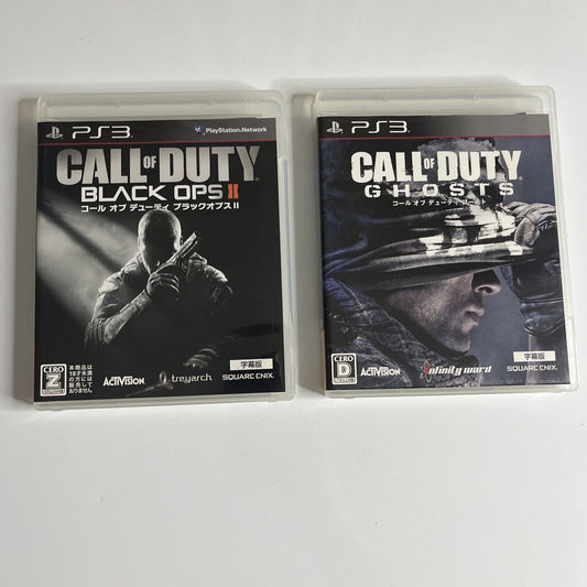 Call Of Duty Ghosts + Black Ops PS3 Sony PlayStation 3 JAPAN Game Complete