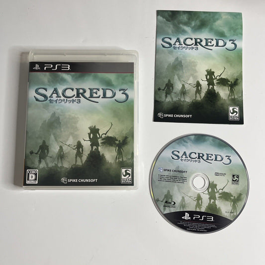 Sacred 3  PS3 Sony PlayStation 3 JAPAN Game Complete