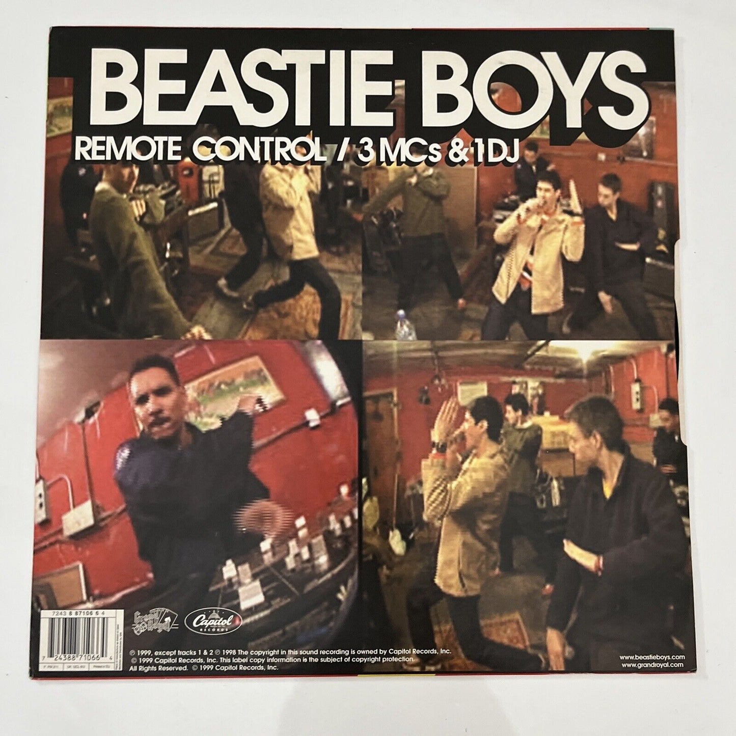 Beastie Boys – Remote Control / 3 MCs & 1 DJ Single 12" Vinyl Record 45 RPM 1999