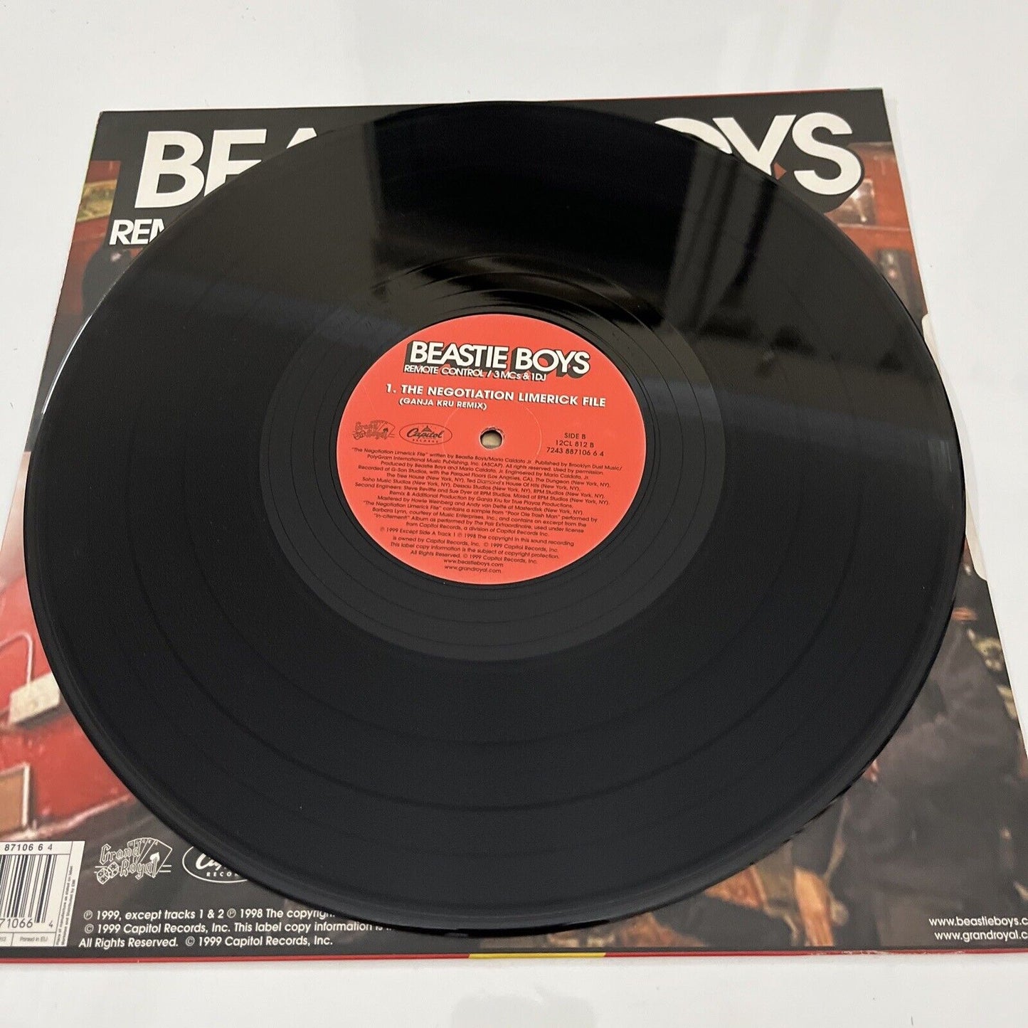 Beastie Boys – Remote Control / 3 MCs & 1 DJ Single 12" Vinyl Record 45 RPM 1999