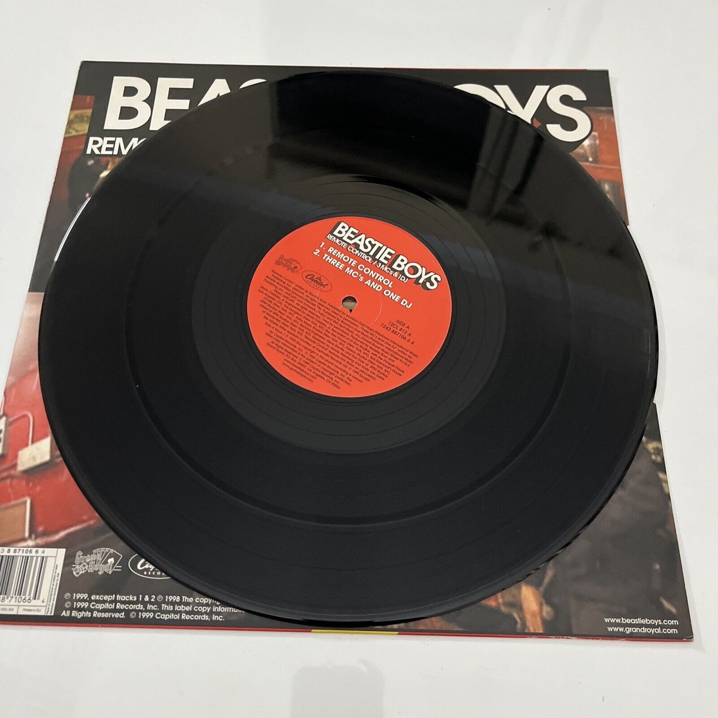 Beastie Boys – Remote Control / 3 MCs & 1 DJ Single 12" Vinyl Record 45 RPM 1999