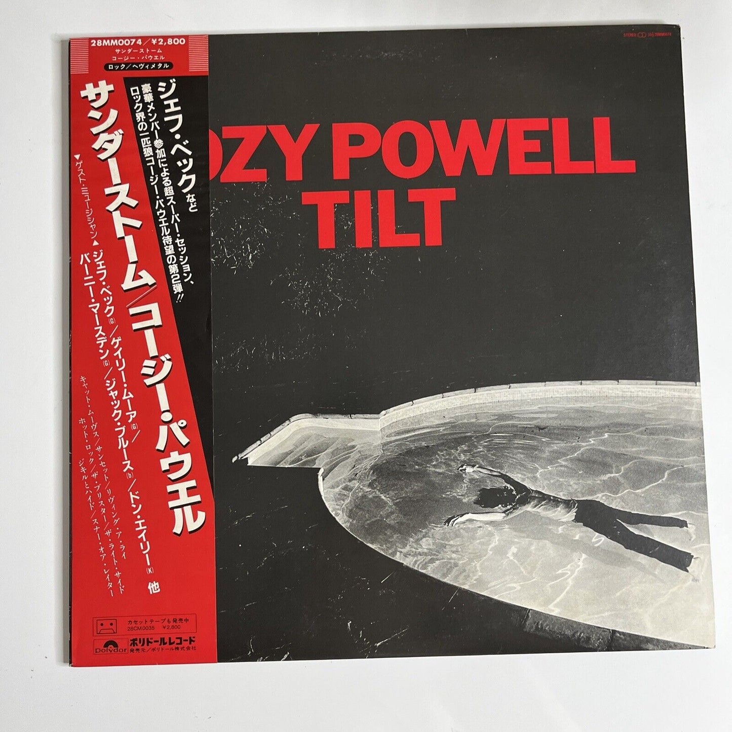 Cozy Powell - Tilt LP 1981 Vinyl Record Obi 28MM0074