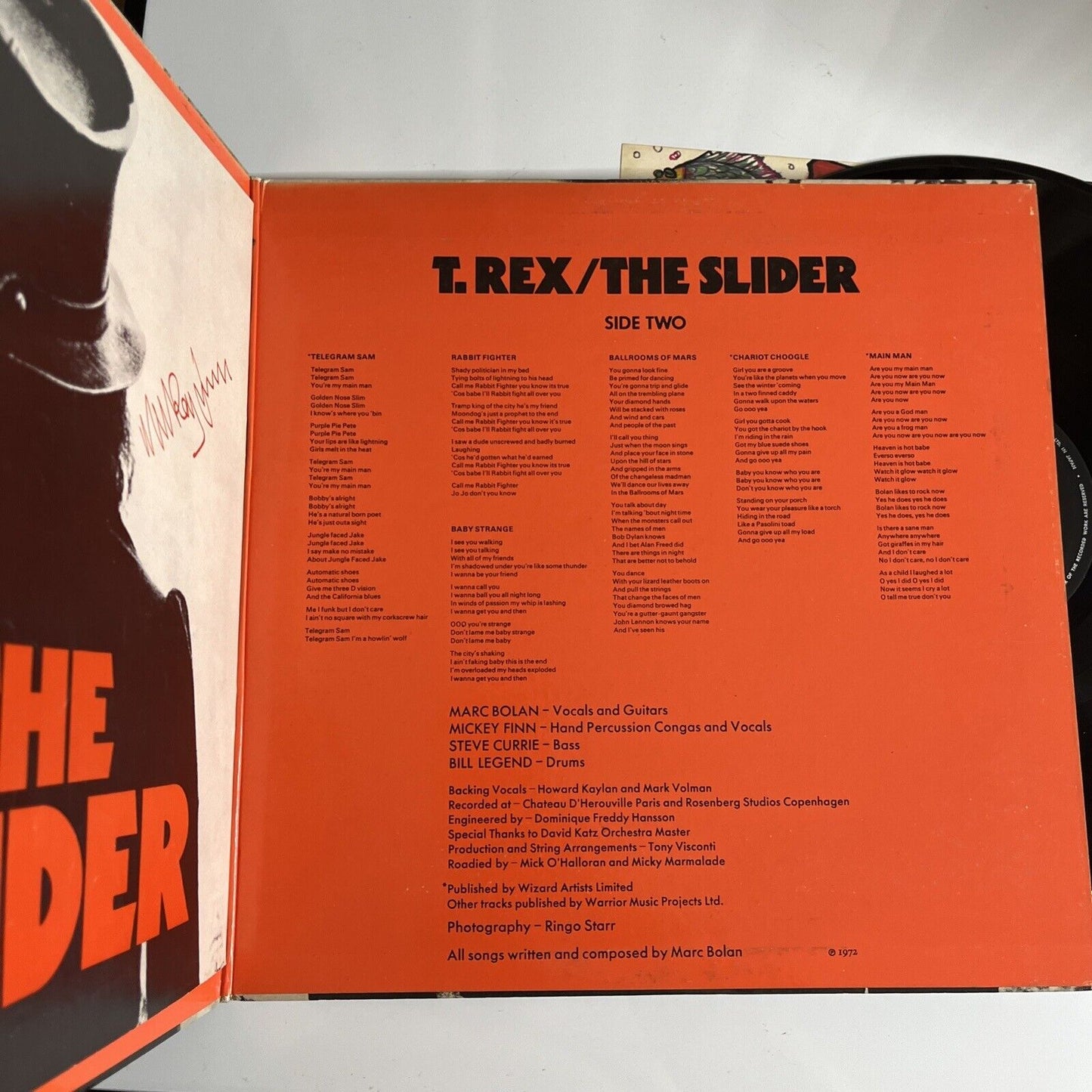 T.Rex - The Slider LP 1972 Vinyl Record Gatefold EOP-80565