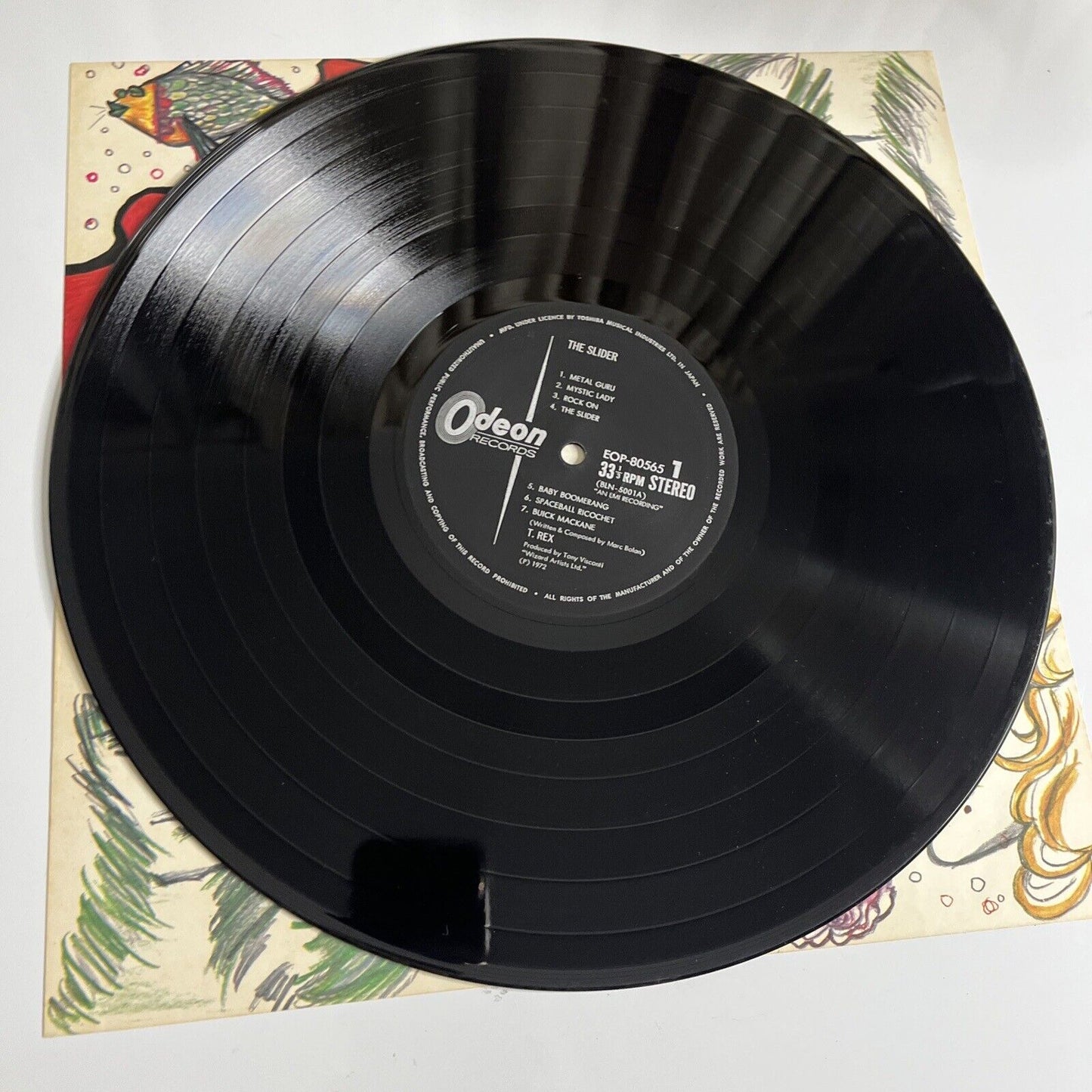 T.Rex - The Slider LP 1972 Vinyl Record Gatefold EOP-80565