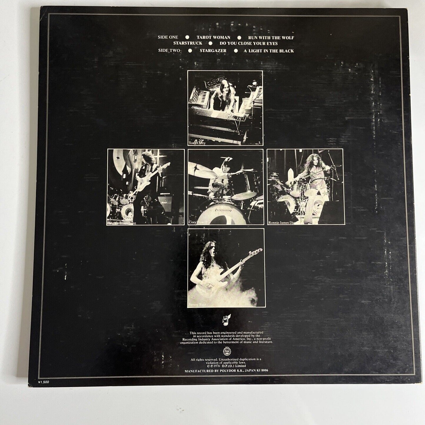 Blackmore's Rainbow – Rainbow Rising LP 1980 Vinyl Record Obi Gatefold MPX 4024