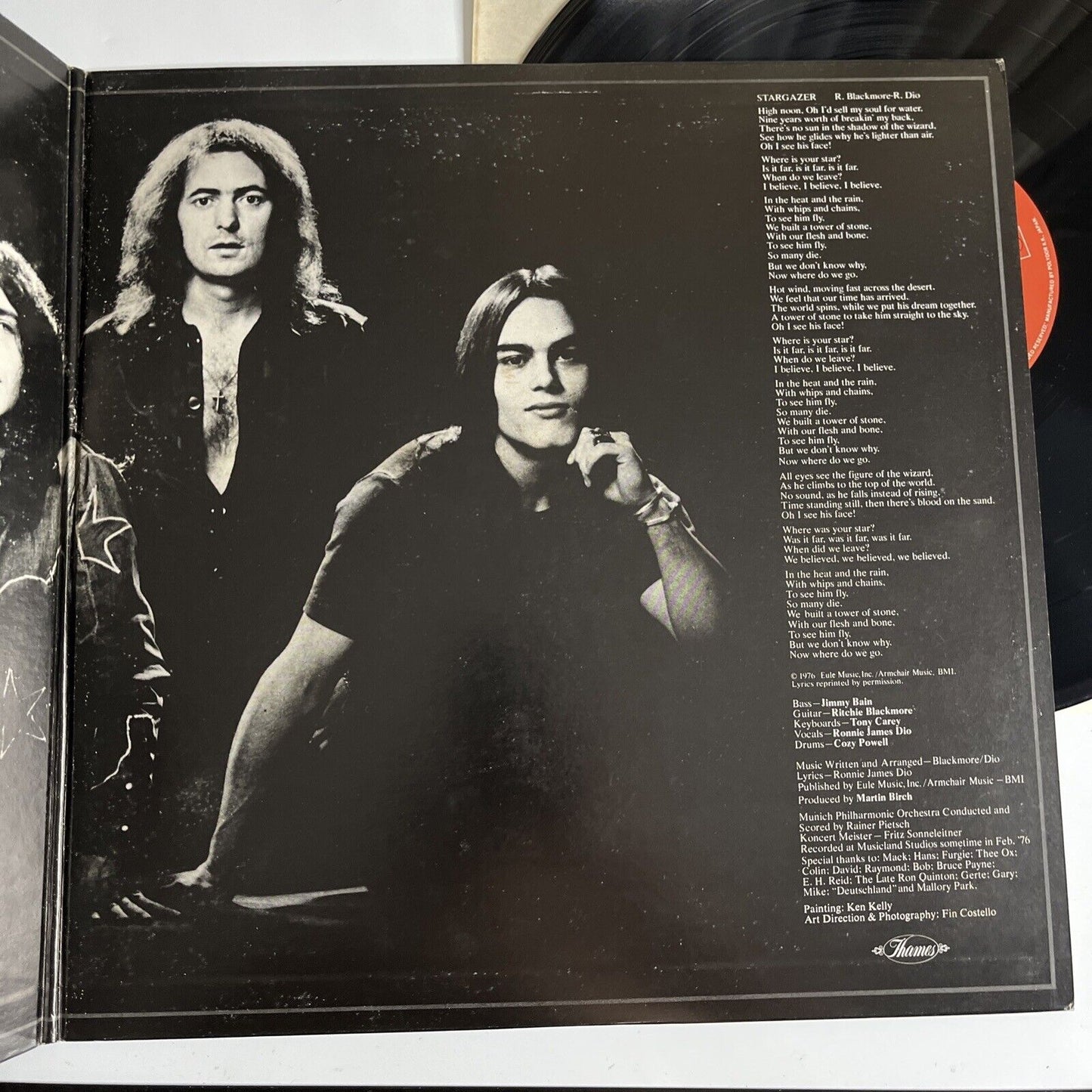 Blackmore's Rainbow – Rainbow Rising LP 1980 Vinyl Record Obi Gatefold MPX 4024
