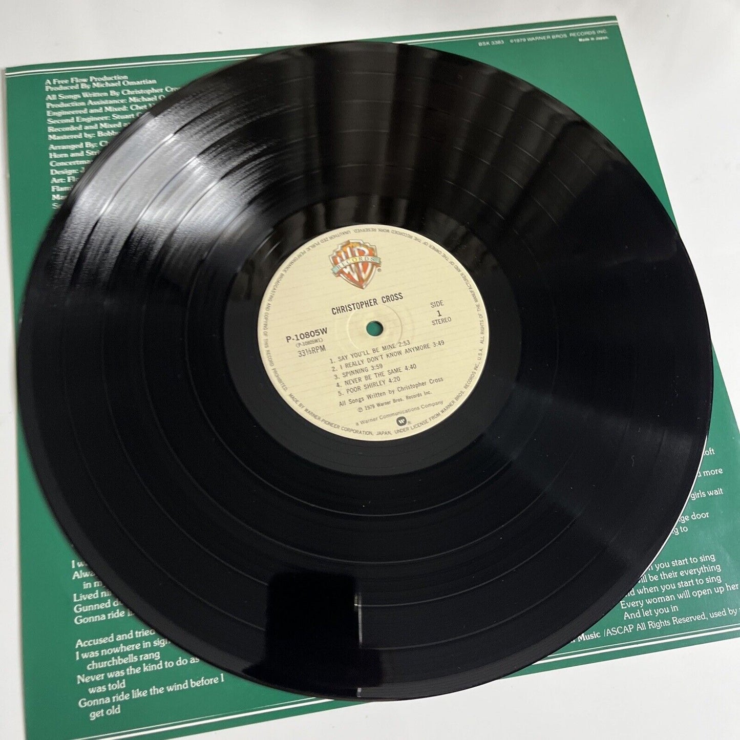 Christopher Cross LP 1979 Vinyl Record Warner Bros P-10805W