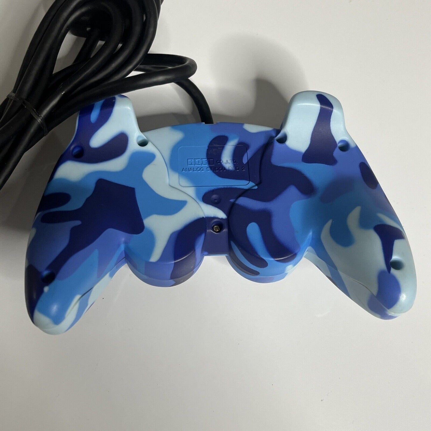 Sony Hori Analog Sindou Pad 2 PlayStation PS1 PS2 Controller Camouflage Blue