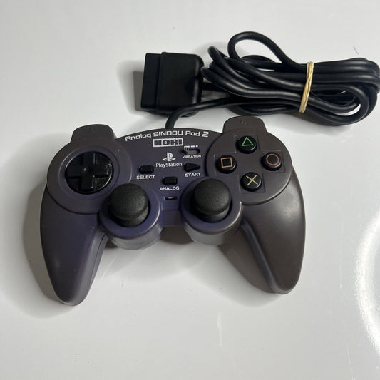 Hori PS2 Analog Sindou Pad 2 PS1 PS2 Sony PlayStation Controller Grey