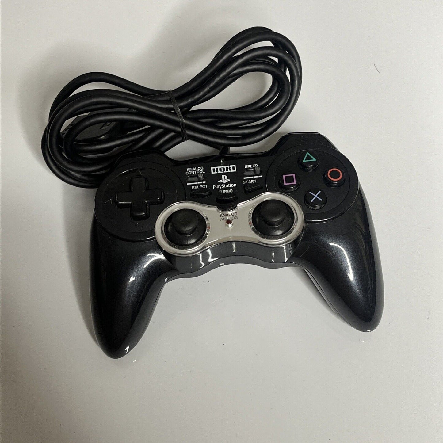 Hori PS2 Analog Sindou Pad 2 PlayStation Controller with Turbo Rapid Wired Black