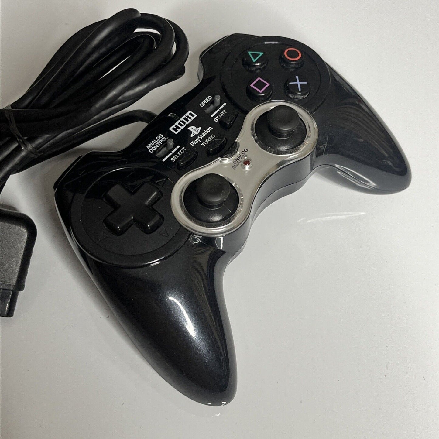 Hori PS2 Analog Sindou Pad 2 PlayStation Controller with Turbo Rapid Wired Black