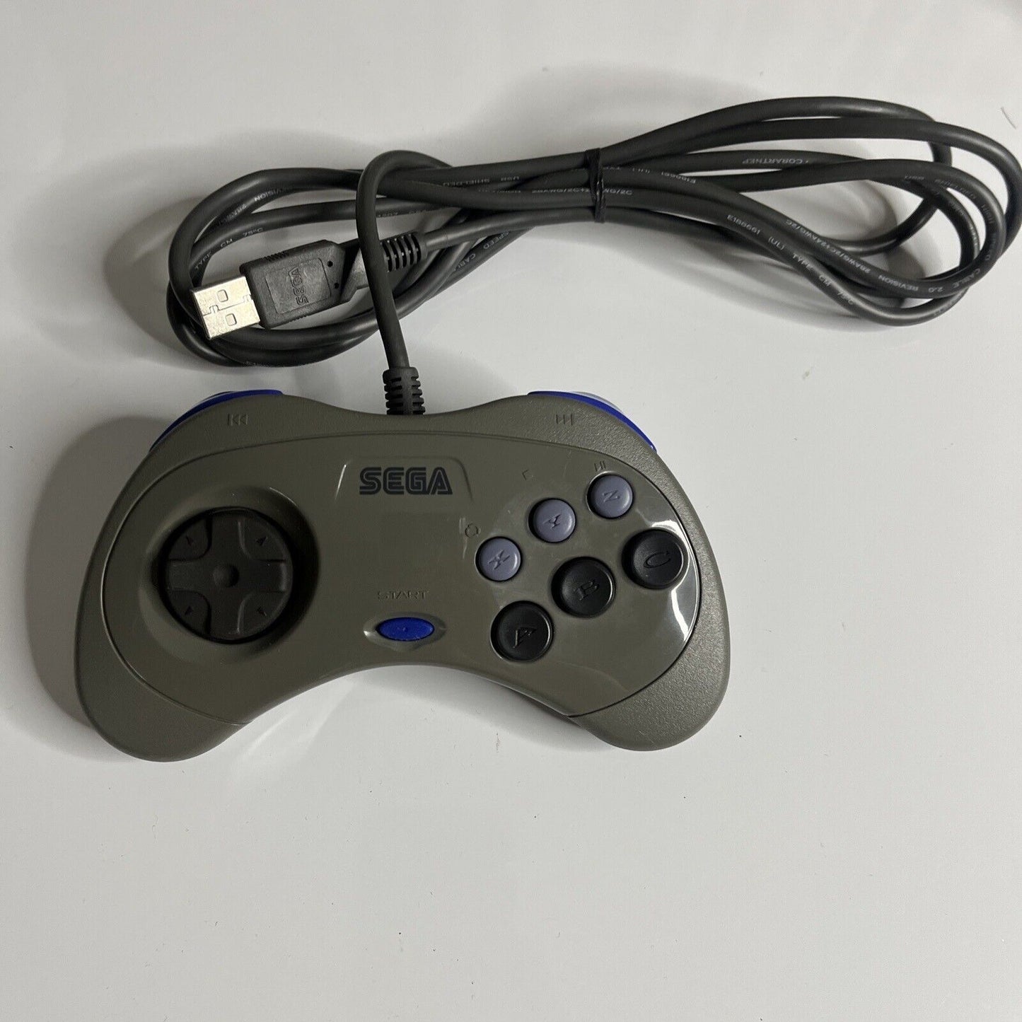 Official Sega Saturn Gamepad Controller for Windows PC Wired USB ISS-5001