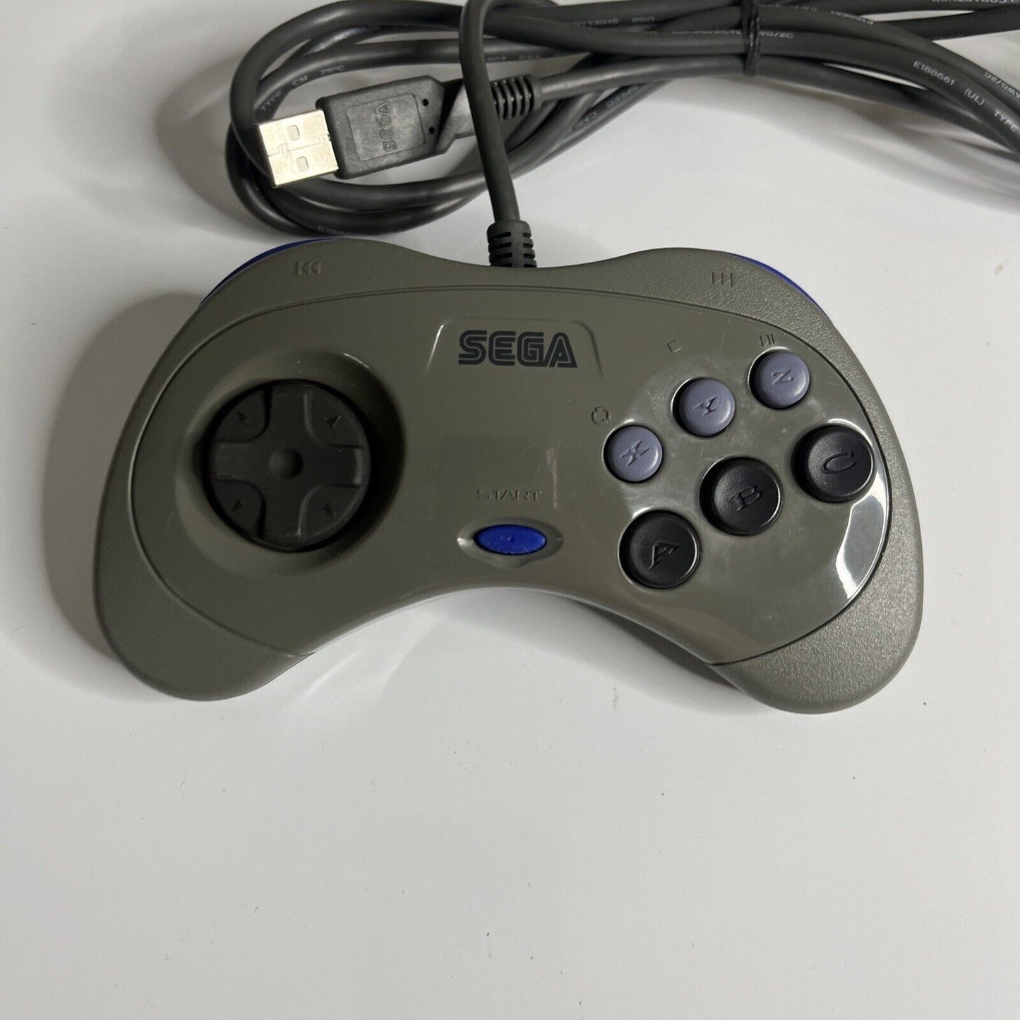 Official Sega Saturn Gamepad Controller for Windows PC Wired USB ISS-5001