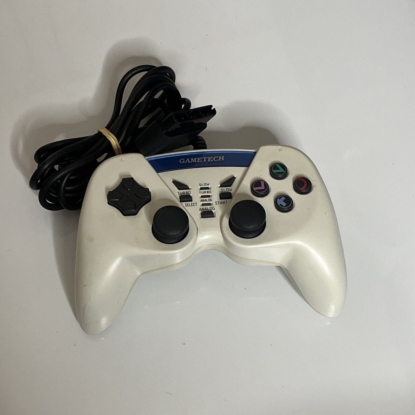 Gametech PS2 Battle Pad Turbo 2 PlayStation Controller White