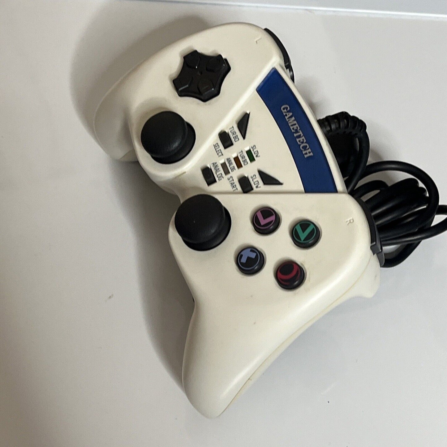 Gametech PS2 Battle Pad Turbo 2 PlayStation Controller White