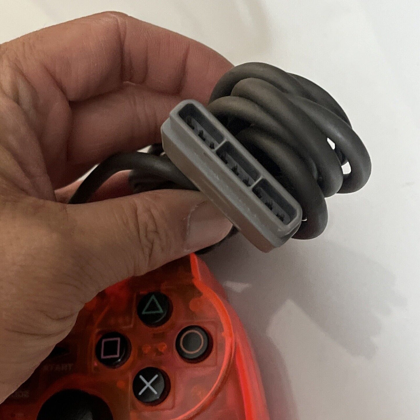 Hori Sony Analog Sindou PS1 PS2 PlayStation Controller Transparent Red