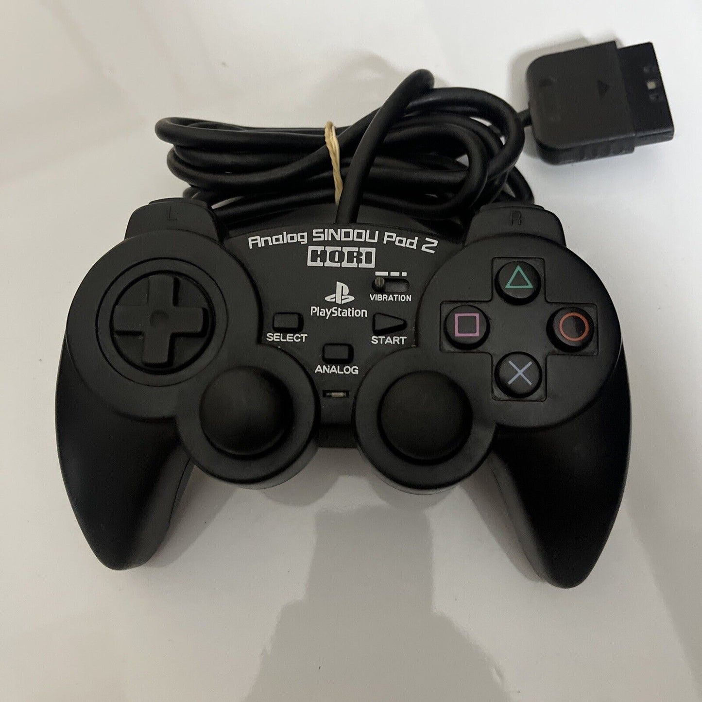 Hori Analog Sindou Pad 2 Sony PlayStation PS2 Fighting Controller Black
