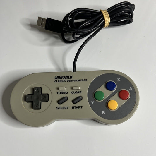 iBuffalo SNES Retro Classic USB Gamepad 8 Button Turbo Function for PC