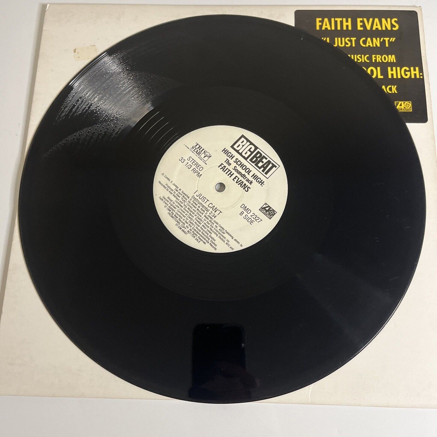 Faith Evans – I Just Can't 12" Single Vinyl Record 1996 DMD 2327