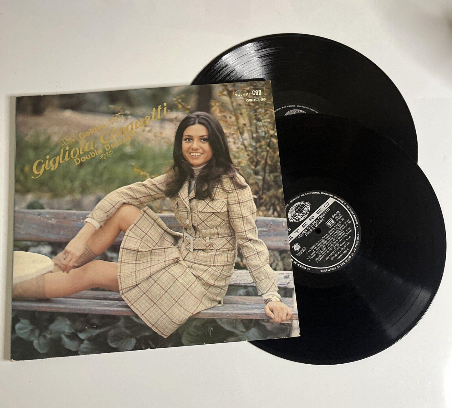 Golden Gigliola Cinquetti Double Deluxe 2x LP 1970 Vinyl Record Gatefold GW-57