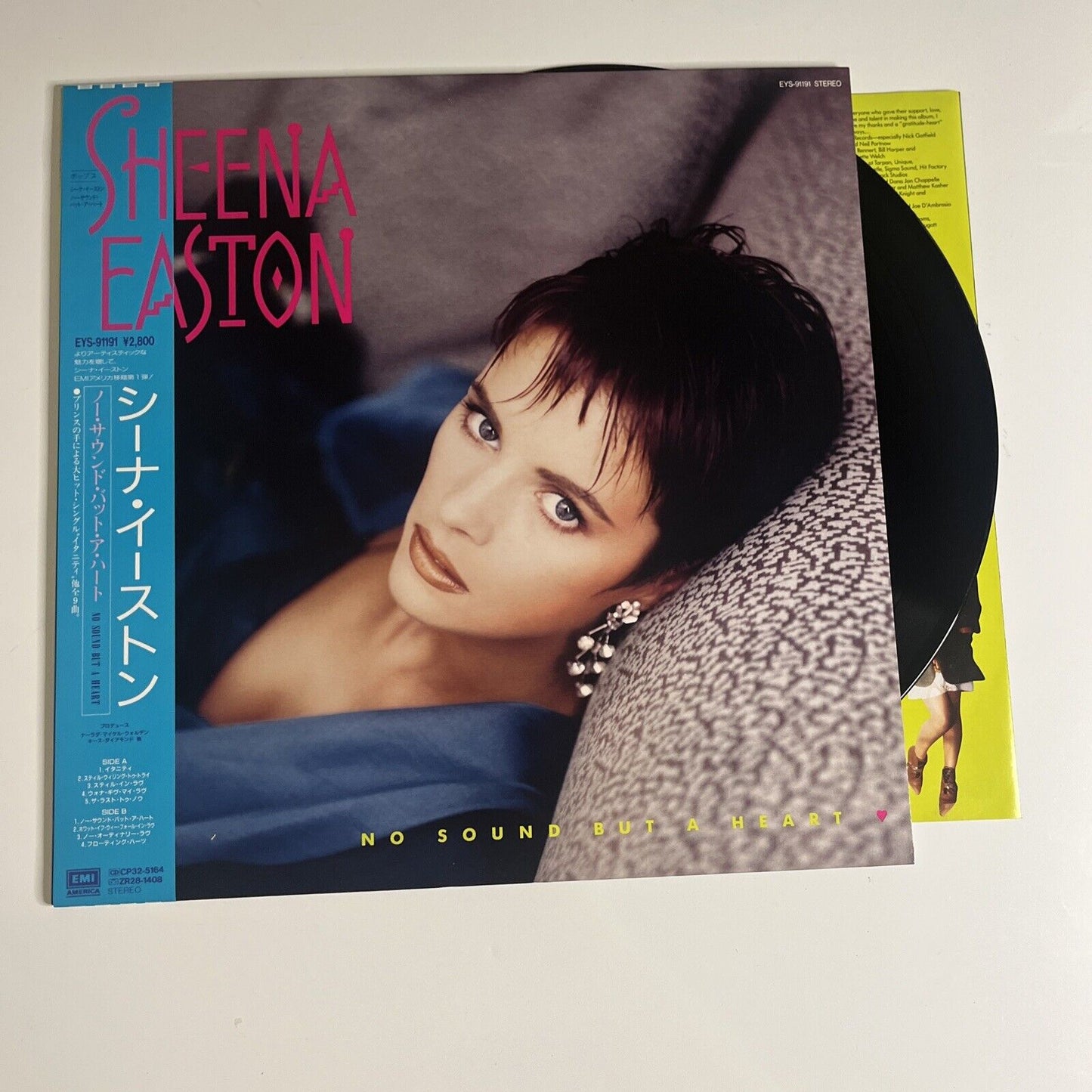 Sheena Easton – No Sound But A Heart LP 1987 Vinyl Obi EMI Records EYS-91191