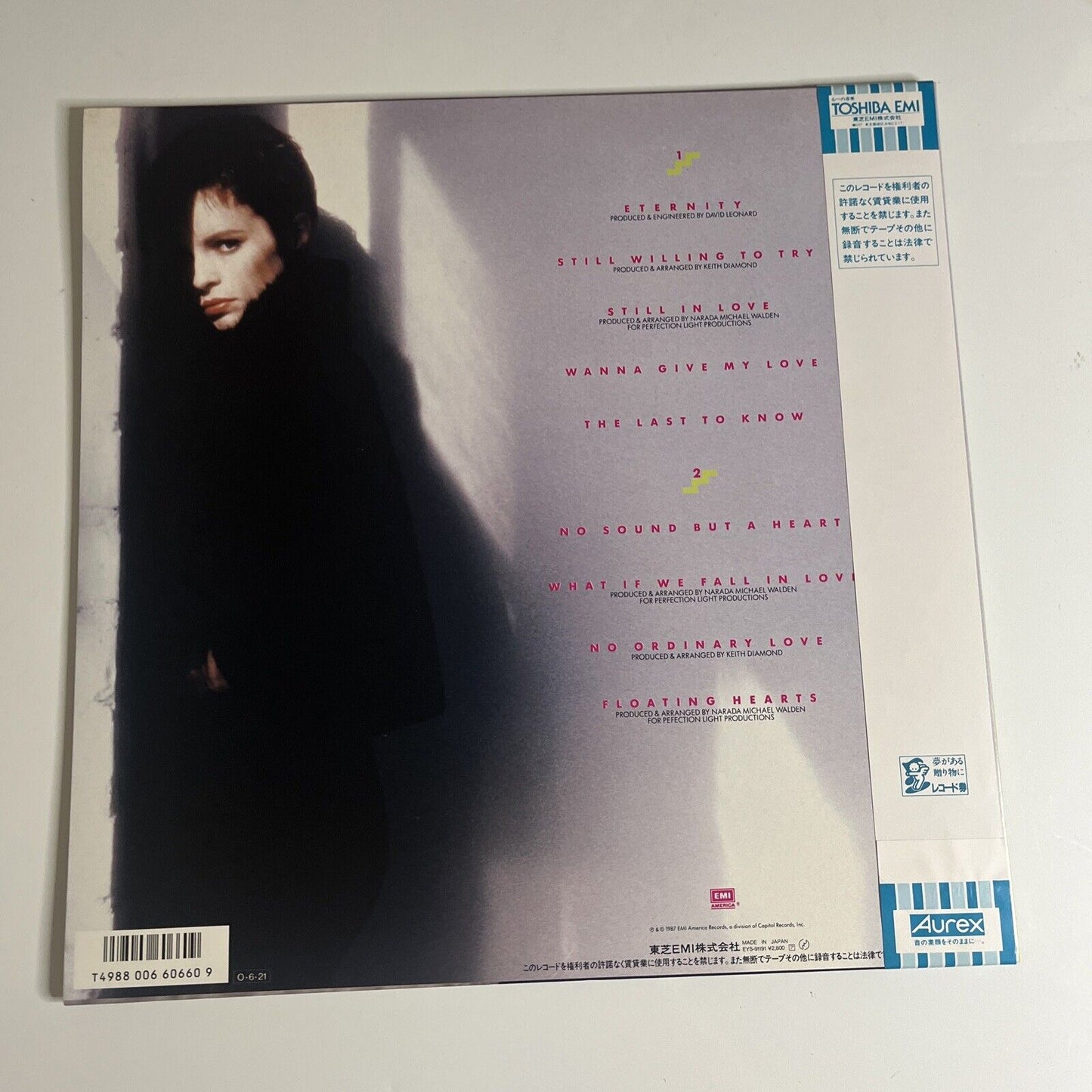 Sheena Easton – No Sound But A Heart LP 1987 Vinyl Obi EMI Records EYS-91191