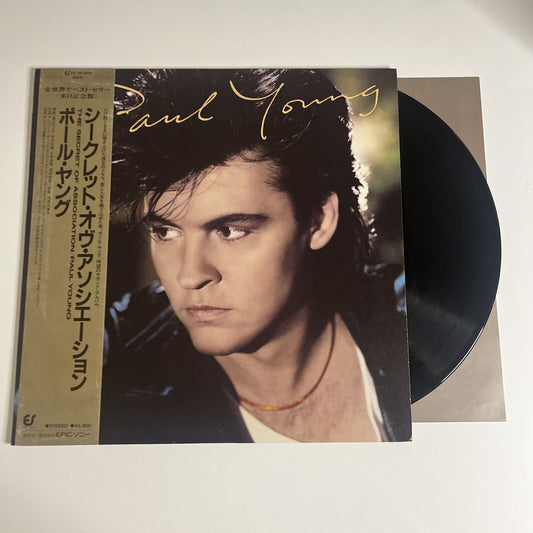 Paul Young – The Secret Of Association LP 1985 Vinyl Obi Epic Records  28-3P-600