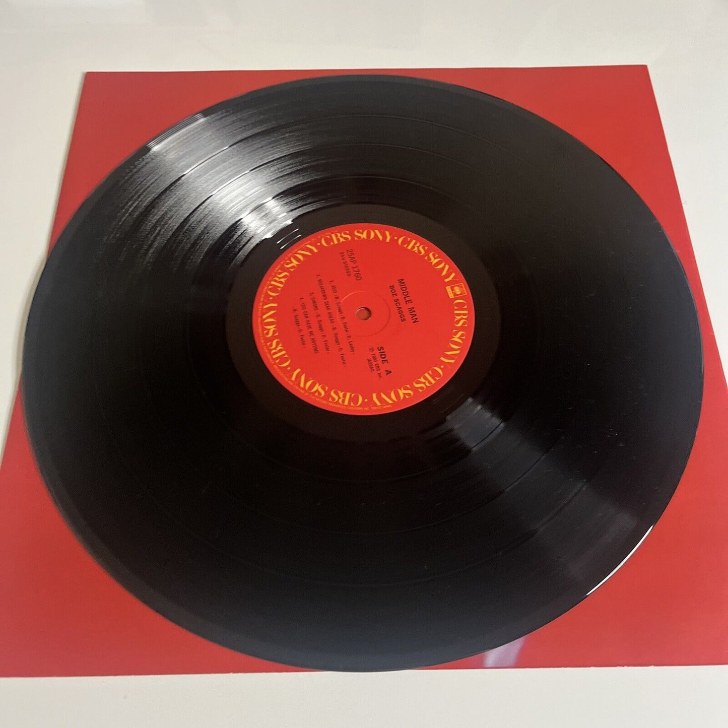 Boz Scaggs – Middle Man LP 1980  Vinyl Records  25AP 1760