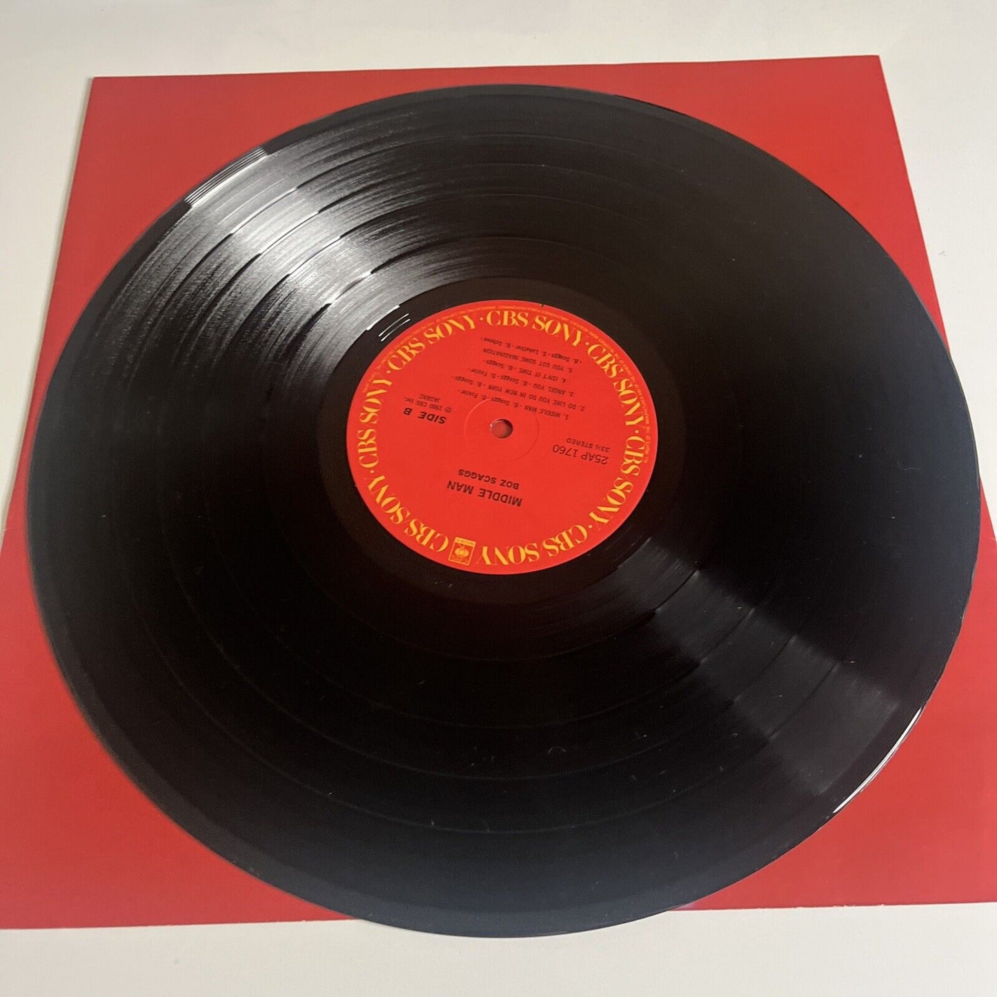 Boz Scaggs – Middle Man LP 1980  Vinyl Records  25AP 1760