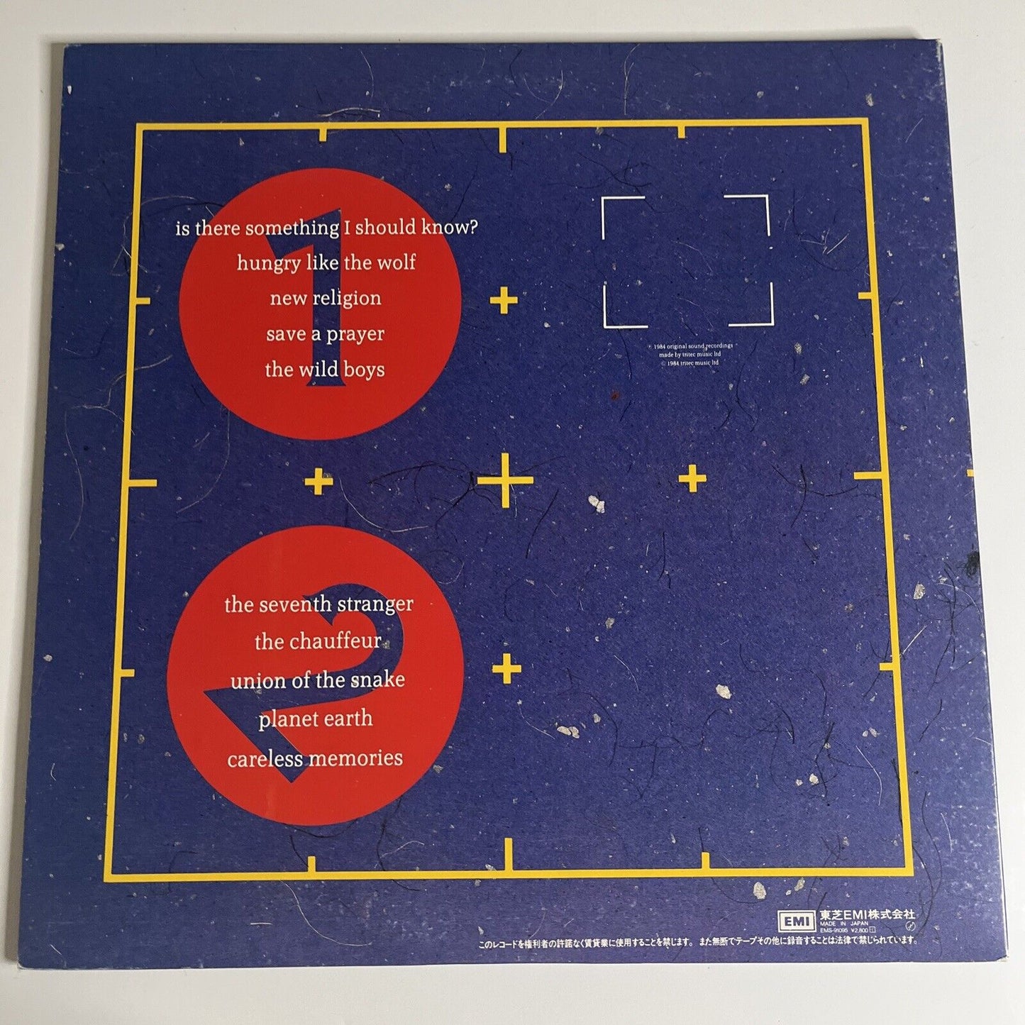 Duran Duran – Arena LP 1984 Vinyl Gatefold EMI Records EMS-91095