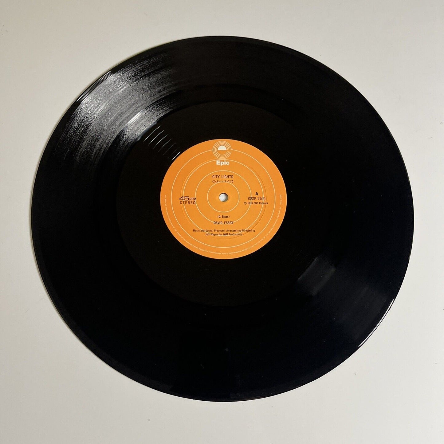 David Essex - City Lights 12" Vinyl 1976 Single Obi Epic Records 45 RPM 08SP 11