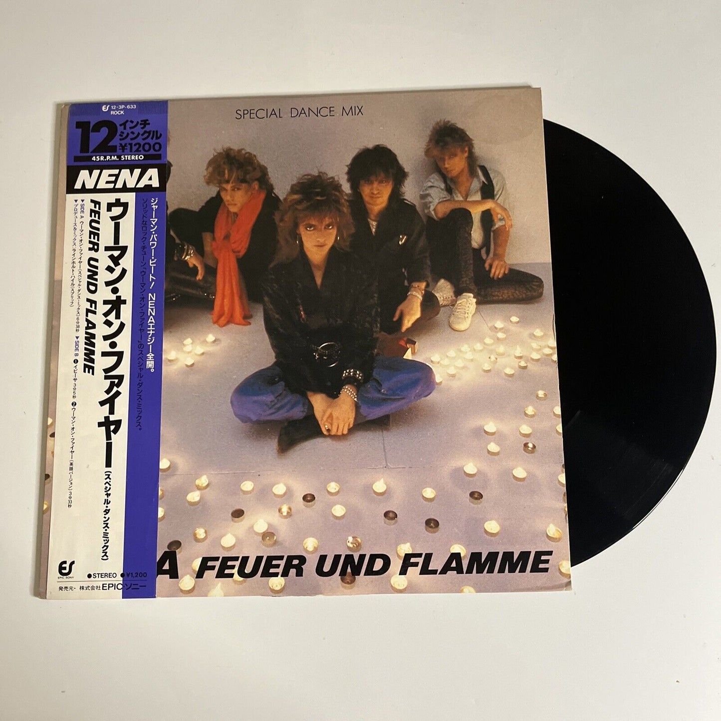 Nena – Feuer Und Flamme 1985 Vinyl 12" with Obi 12-3P-633