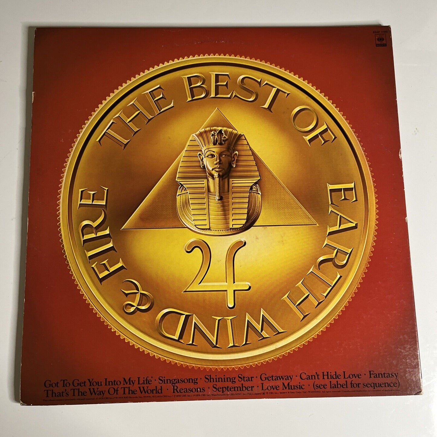 The Best Of Earth Wind & Fire Vol. I LP 1978 Vinyl Gatefold 25AP 1190
