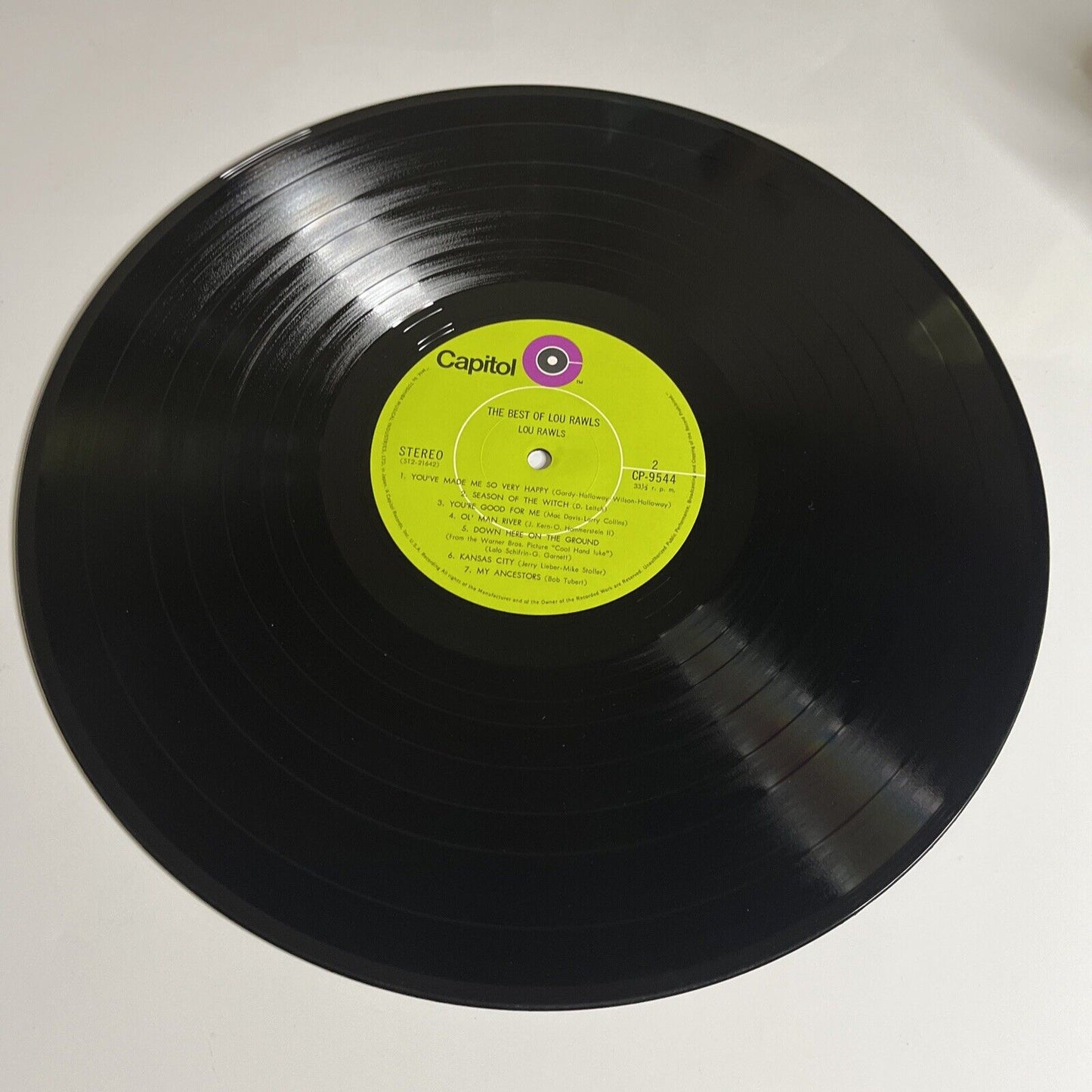 The Best Of Lou Rawls LP Vinyl Record Gatefold CP 9544