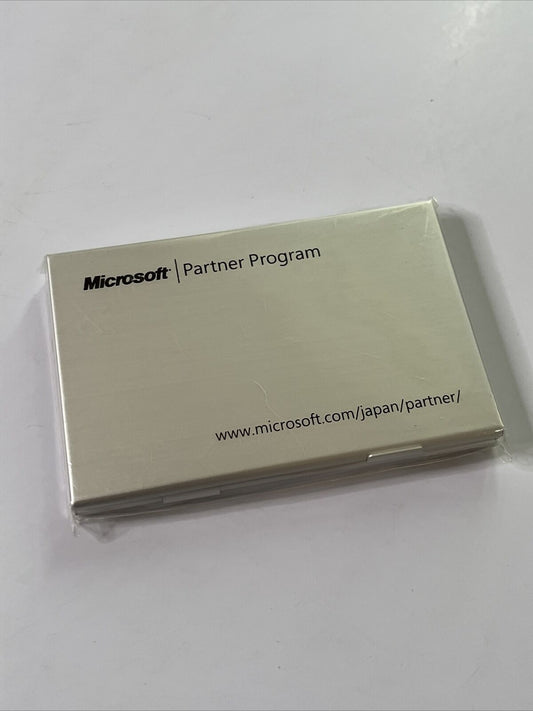 Official Genuine Microsoft Partner Business Card Holder Made In Japan